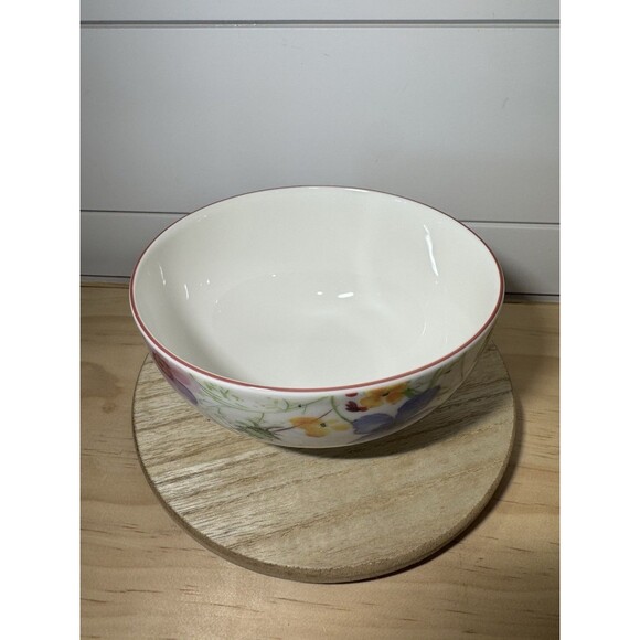 Villeroy & Boch “Mariefleur Gris” 2 Bowls Porcelain Germany Cottagecore Floral - Picture 4 of 6